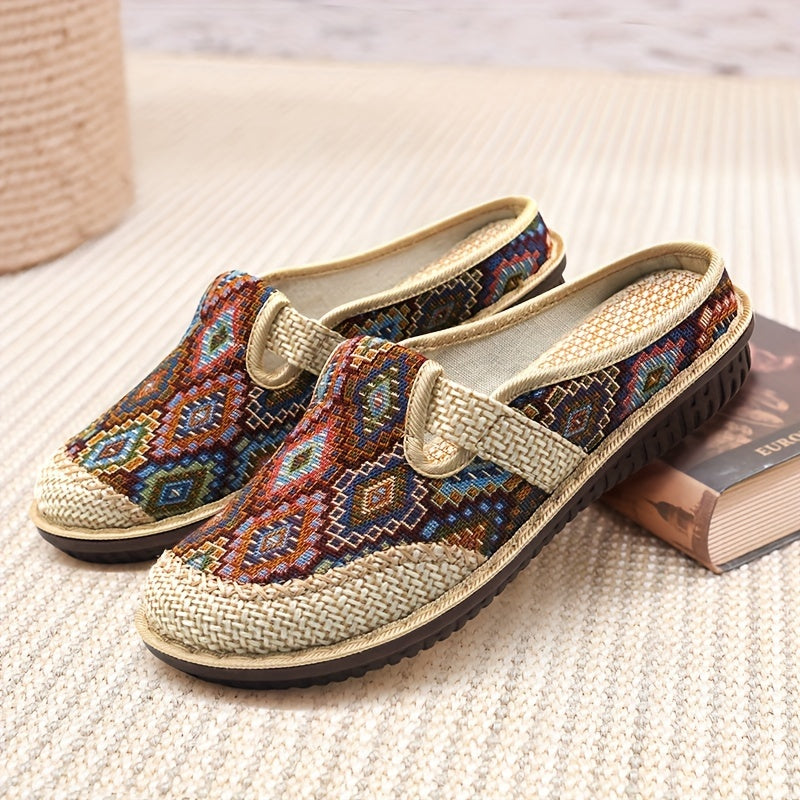 Linen Charm Flats - Style and Comfort in Every Step